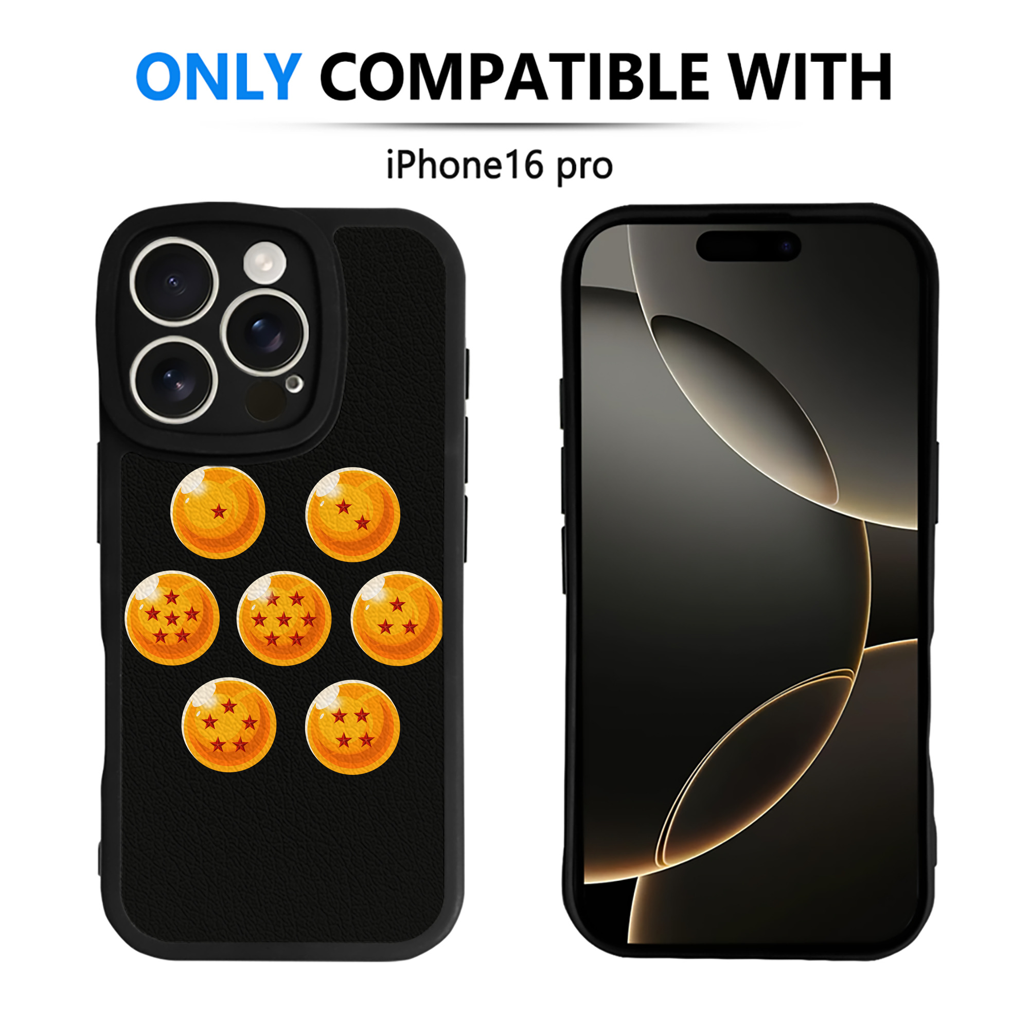 （画像用） ドラゴンボール DRAGON BALL 【iPhone 16シリーズ対応】シリコンスマホケース（レザー調） 材質：シリコン